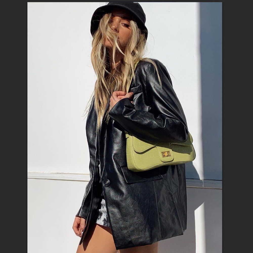 Princess Polly Jocelyn Faux Leather Jacket Size M/L